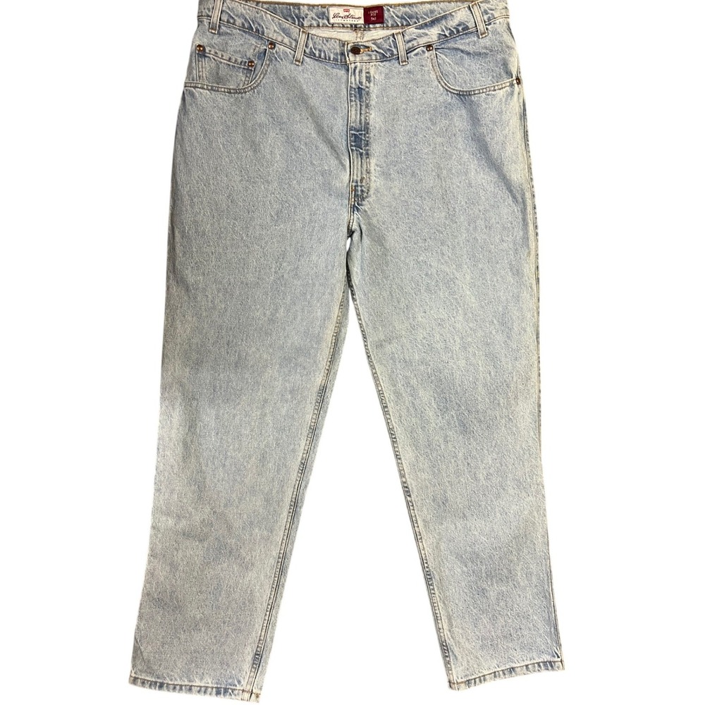 Levi Strauss Signature 545 Loose Fit Jeans Mens 46x32 Light Wash 100% Cotton New